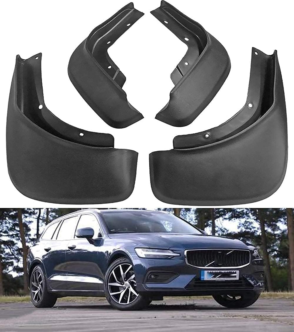 Schmutzfänger Kotflügel für Volvo V40 2013 2014 2015-2019 Spritzschutz Vorne Hinten Schutz Mudguard, Auto Spritzlappen Vorne Hinten Klappen zubehör. von DWGVRBC