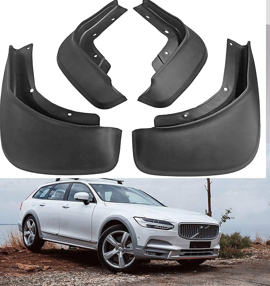 Schmutzfänger Kotflügel für Volvo V90 S90 2018-2019 Spritzschutz Vorne Hinten Schutz Mudguard, Auto Spritzlappen Vorne Hinten Klappen zubehör. (B/Forv90) von DWGVRBC