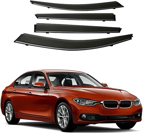 Windabweiser für BMW 320i 2010-2019, Windabweiser Regenabweiser, Auto Seitenfenster Visier Abweiser. von DWGVRBC