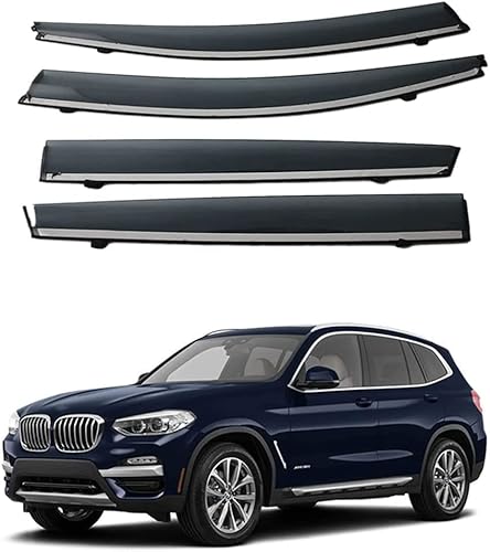 Windabweiser für BMW X3 2018 2019 2020, Windabweiser Regenabweiser, Auto Seitenfenster Visier Abweiser. von DWGVRBC