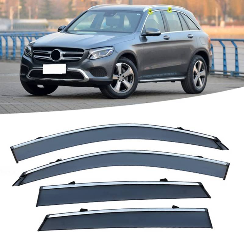 Windabweiser für Benz GLE Class Coupe C292 2015-2019, Windabweiser Regenabweiser, Auto Seitenfenster Visier Abweiser. von DWGVRBC