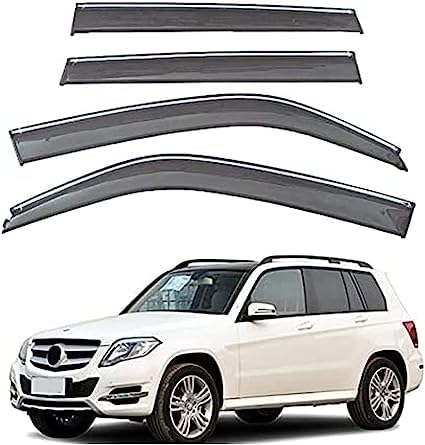 Windabweiser für Benz GLK 300 200 260 2013-2018, Windabweiser Regenabweiser, Auto Seitenfenster Visier Abweiser. von DWGVRBC