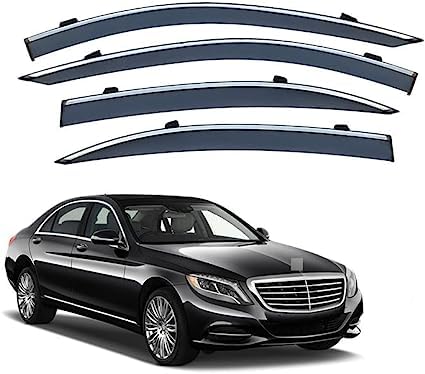 Windabweiser für Benz S-Class W222 2014-2020, Windabweiser Regenabweiser, Auto Seitenfenster Visier Abweiser. von DWGVRBC