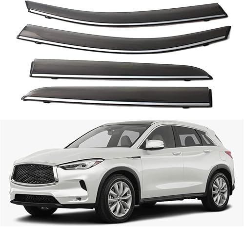 Windabweiser für Infiniti QX50 2018-2021, Windabweiser Regenabweiser, Auto Seitenfenster Visier Abweiser. von DWGVRBC