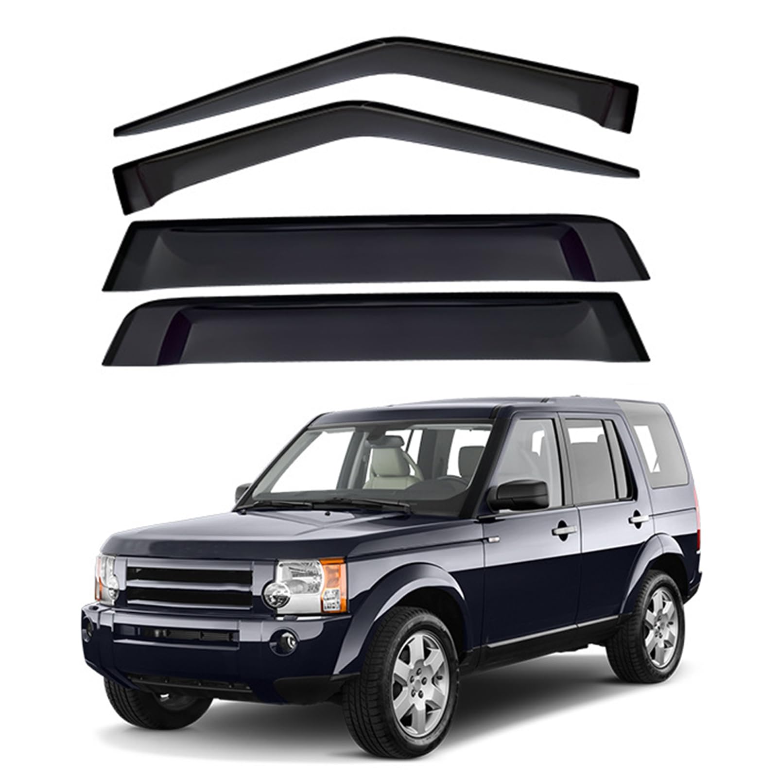 Windabweiser für Landrover Discovery 2004-2017, Windabweiser Regenabweiser, Auto Seitenfenster Visier Abweiser. von DWGVRBC