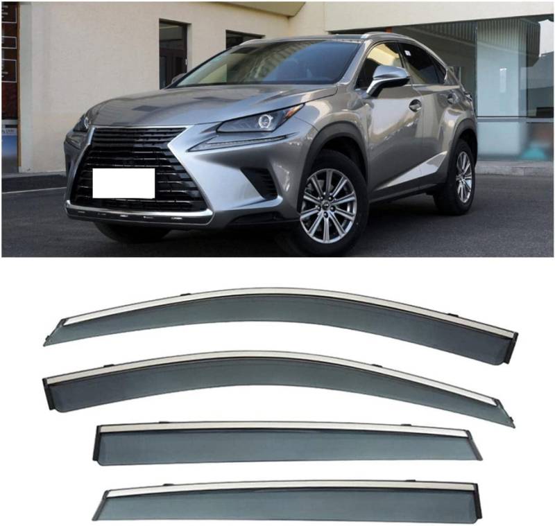 Windabweiser für Lexus NX200 2015-2022, Windabweiser Regenabweiser, Auto Seitenfenster Visier Abweiser. von DWGVRBC