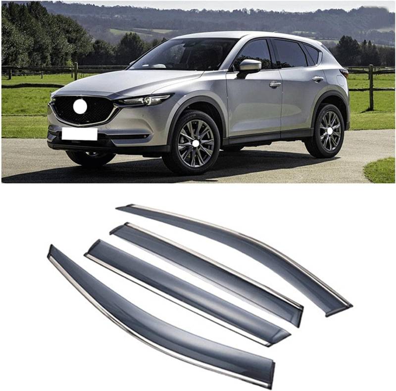 Windabweiser für Mazda CX-5 2017-2020, Windabweiser Regenabweiser, Auto Seitenfenster Visier Abweiser. von DWGVRBC