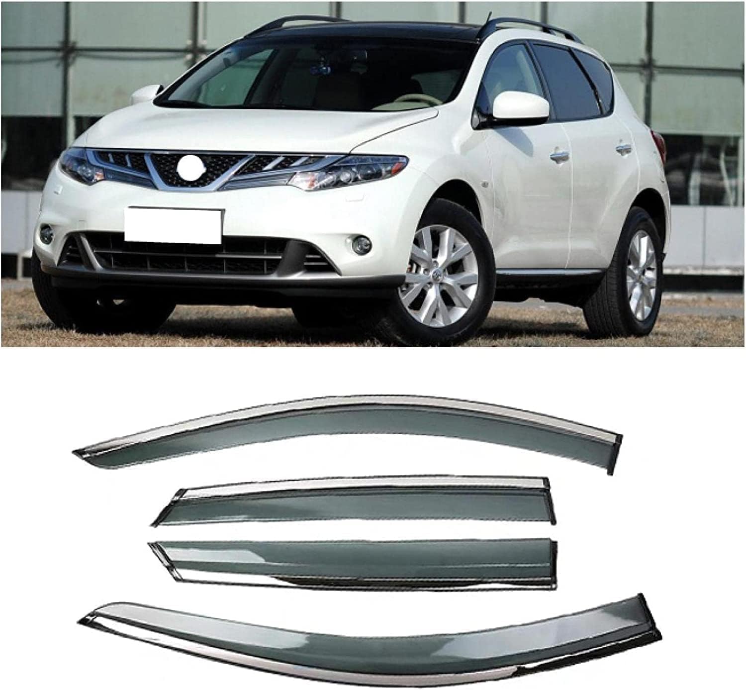 Windabweiser für Nissan Murano L 2011-2013, Windabweiser Regenabweiser, Auto Seitenfenster Visier Abweiser. von DWGVRBC