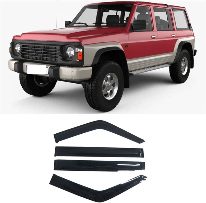 Windabweiser für Nissan Patrol Safari Y60 1987-1997, Windabweiser Regenabweiser, Auto Seitenfenster Visier Abweiser. von DWGVRBC