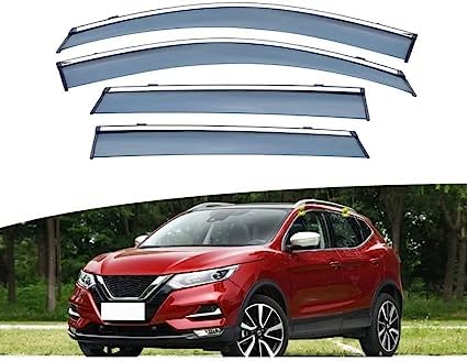 Windabweiser für Nissan Qashqai 2016-2021, Windabweiser Regenabweiser, Auto Seitenfenster Visier Abweiser. von DWGVRBC