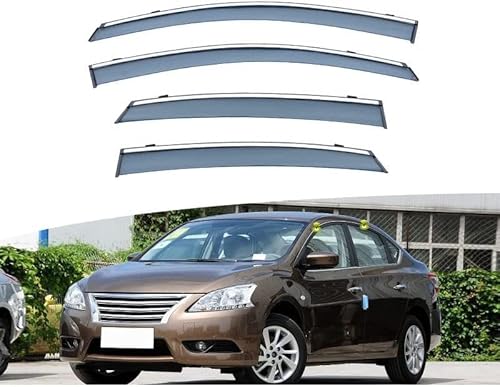 Windabweiser für Nissan Sylphy 2012-2019, Windabweiser Regenabweiser, Auto Seitenfenster Visier Abweiser. von DWGVRBC