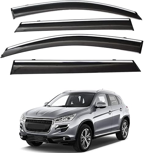 Windabweiser für Peugeot 4008 2012-2016, Windabweiser Regenabweiser, Auto Seitenfenster Visier Abweiser. von DWGVRBC