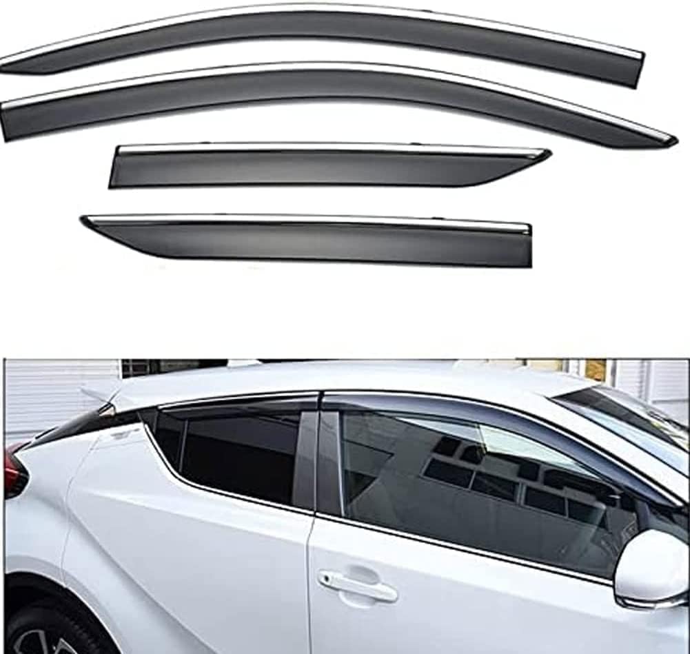 Windabweiser für Toyota CHR CHR 2016 2017, Windabweiser Regenabweiser, Auto Seitenfenster Visier Abweiser. von DWGVRBC