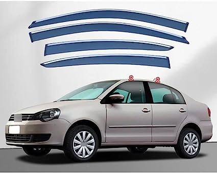 Windabweiser für VW Polo Sedan 2005-2010, Windabweiser Regenabweiser, Auto Seitenfenster Visier Abweiser. von DWGVRBC