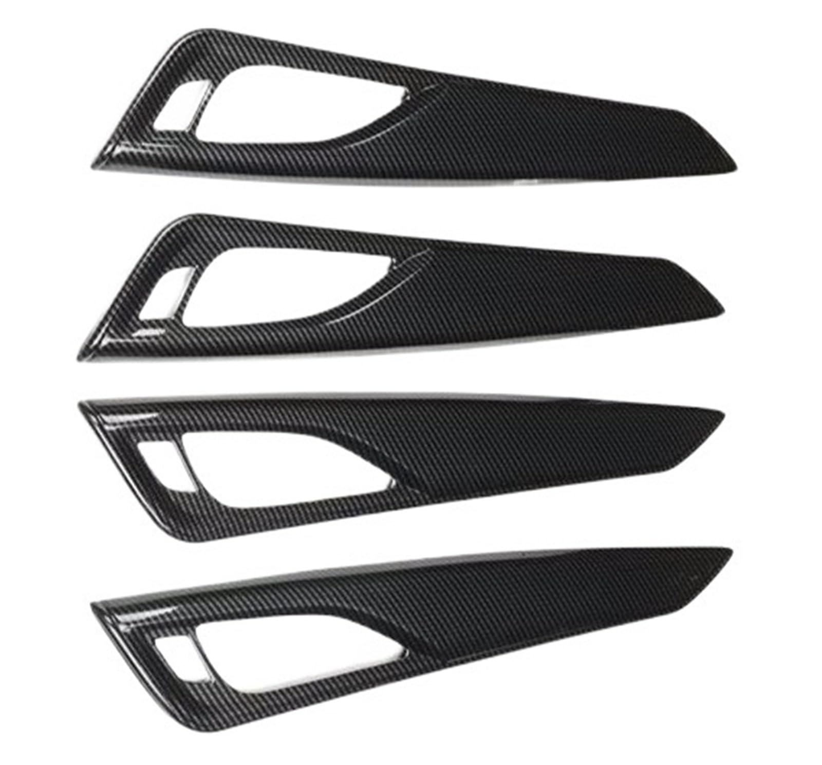 DWPTS 4Pcs Carbon Fiber Auto Innen Tür Griff Schüssel Panel Abdeckung Trim Aufkleber Kompatibel for Cadillac CT5 2020-2022(Carbon Fiber) von DWPTS