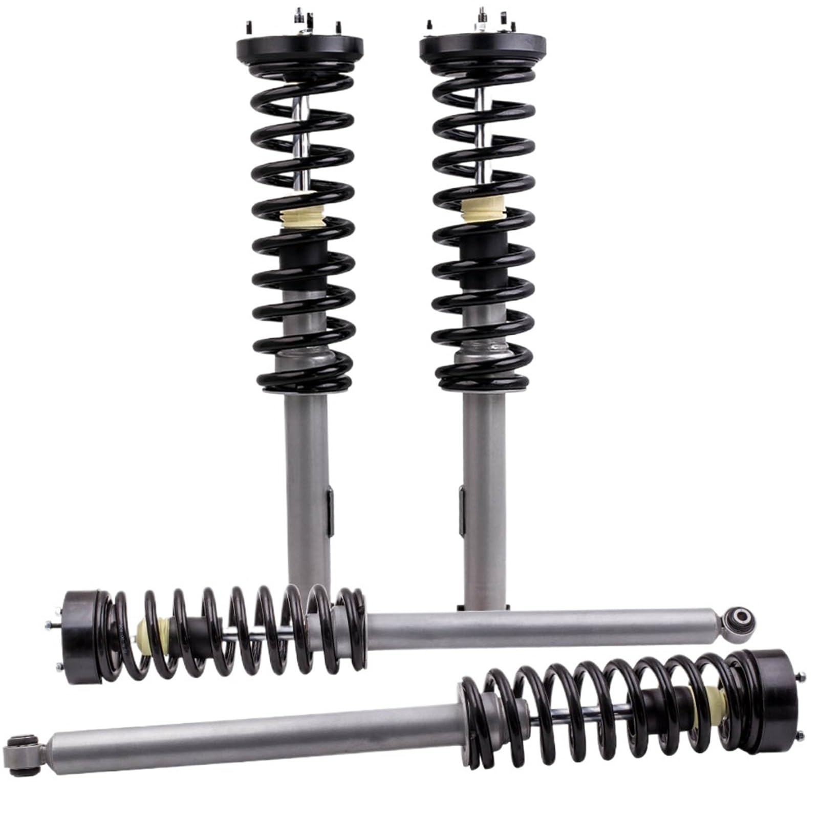 DWPTS Air To Coil Spring Shock Coilovers Kit Compatible For Mercedes S430 S500 RWD AIRMATIC W220 Front + Rear 2203202438 2203205013 von DWPTS