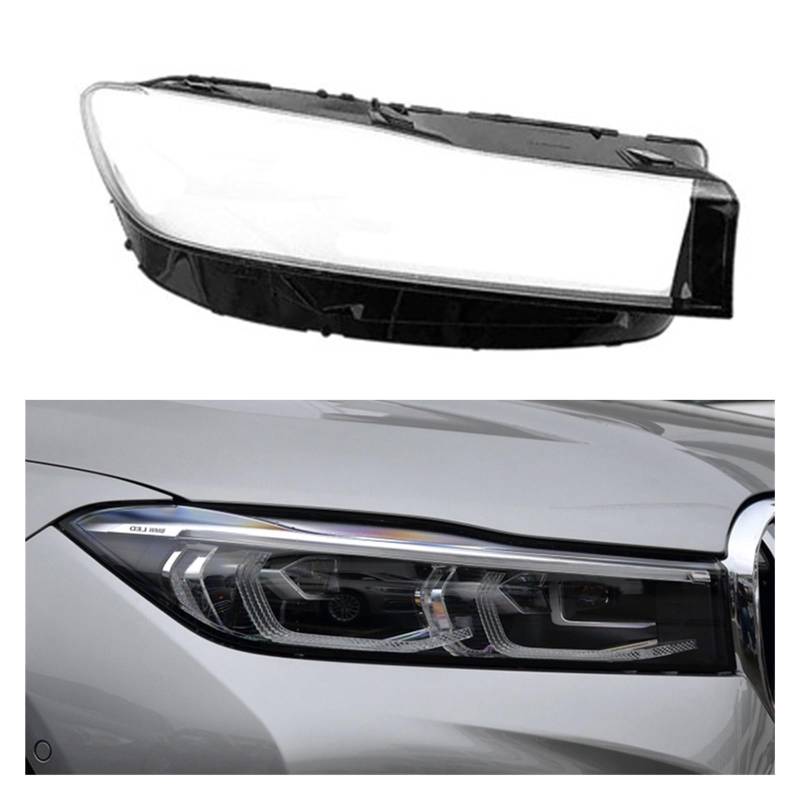 DWPTS Auto Front Glas Objektiv Kappen Scheinwerfer Abdeckung Auto Licht Lampenschirm Shell Kompatibel for BMW 7 Serie G11 G12 730 740 750 760Li 2019 2020 2021(Right-01) von DWPTS