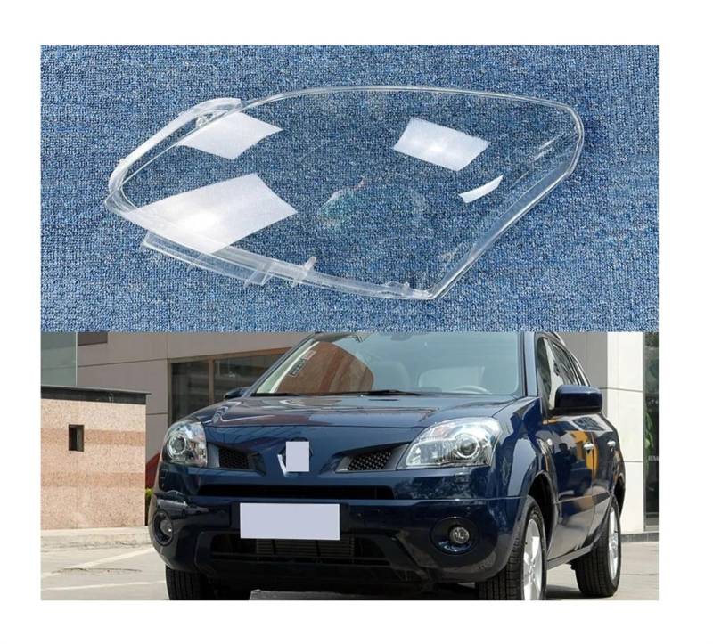 DWPTS Auto Front Scheinwerfer Abdeckung Transparent Lampenschirm Scheinwerfer Shell Kompatibel for Renault Koleos 2009 2010 Auto Glas Objektiv Lampe Licht Fall(Left) von DWPTS