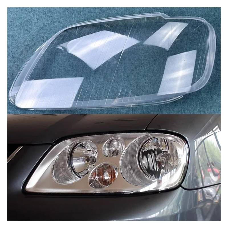 DWPTS Auto-Licht-Lampe, kompatibel for VW, kompatibel for Touran 2004 2005 2006, Auto-Scheinwerfer-Abdeckung, Linse, Glasschale, Scheinwerfer, transparenter Lampenschirm(Left) von DWPTS