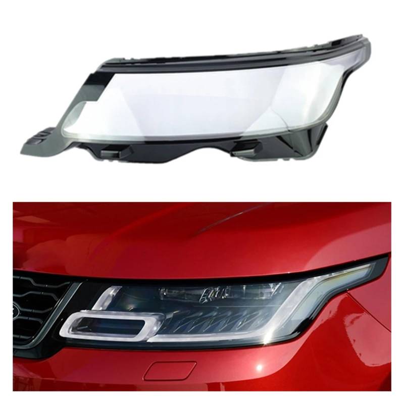 DWPTS Auto Scheinwerfer Lampenabdeckung Glas Lampe Shell Scheinwerfer Abdeckung Transparent Lampenschirm Kompatibel for Land Rover Range Rover Sport 2018-2022(Left) von DWPTS