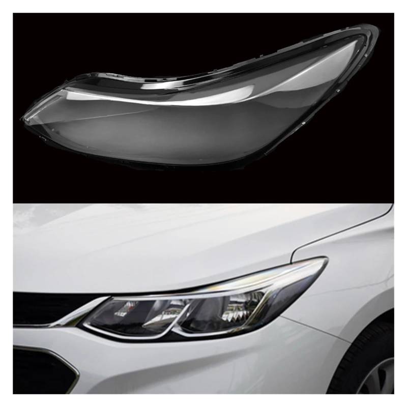 DWPTS Auto Schutz Fall Shell Transparent Scheinwerfer Gehäuse Objektiv Glas Abdeckung Lampenschirm Lampe Kappen Kompatibel for Cruze 2017 2018 2019(Left) von DWPTS