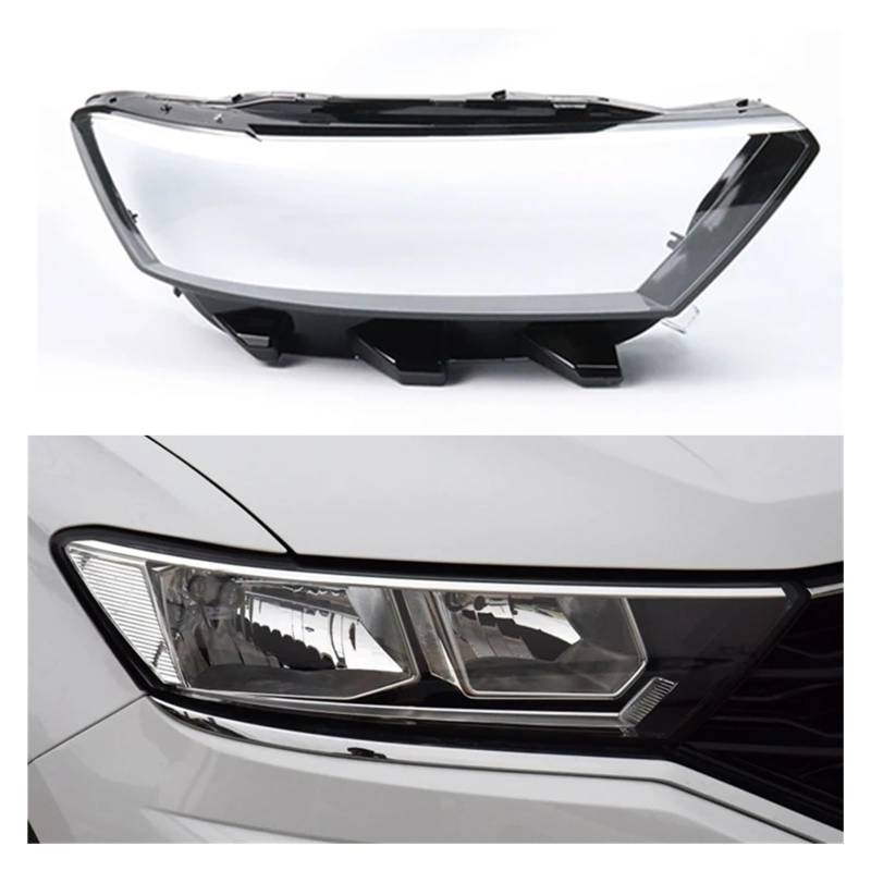 DWPTS Auto Transparente Abdeckung Scheinwerfer Glas Shell Lampe Schatten Scheinwerfer Objektiv Abdeckung Lampenschirm Fall Kompatibel for VW T-ROC 2018 2019 2020(Right) von DWPTS