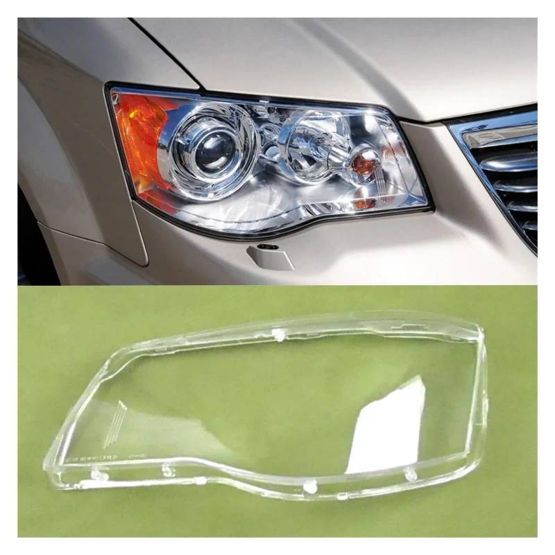 DWPTS Auto Zubehör Scheinwerfer Objektiv Abdeckung Scheinwerfer Shell Transparent Lampenschirm Kompatibel for Chrysler Grand Voyager 2013 2014(2PCS Left and Right) von DWPTS