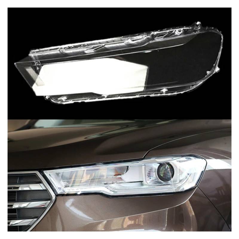 DWPTS Autolinse Glas Licht Lampe Scheinwerferschale Transparent Lampenschirm Scheinwerferabdeckung kompatibel for Great Wall Haval H6 Blue Label 2017 2018 2019(Left) von DWPTS