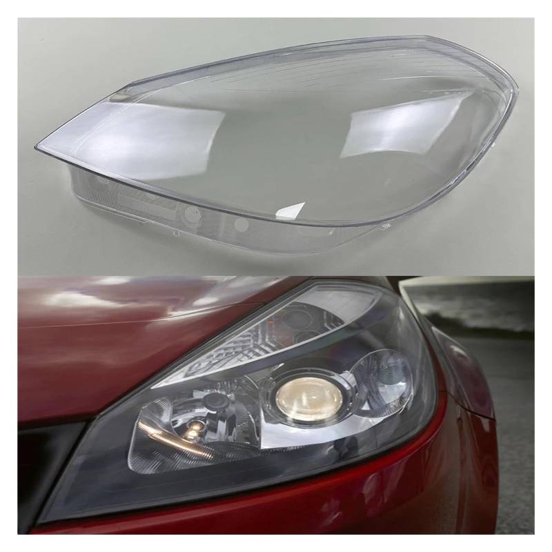 DWPTS Frontscheinwerferabdeckung, transparente Maske, Lampenschirm, Scheinwerferschale, Objektiv, Lampenschirm, kompatibel for Renault Clio 2008(Left) von DWPTS