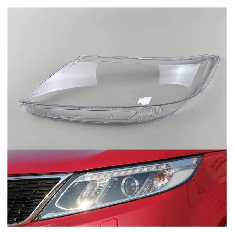 DWPTS Frontscheinwerferabdeckung Transparente Scheinwerferlampenschale Lampenschirm Kompatibel for Kia Sorento 2013 2014(Left) von DWPTS