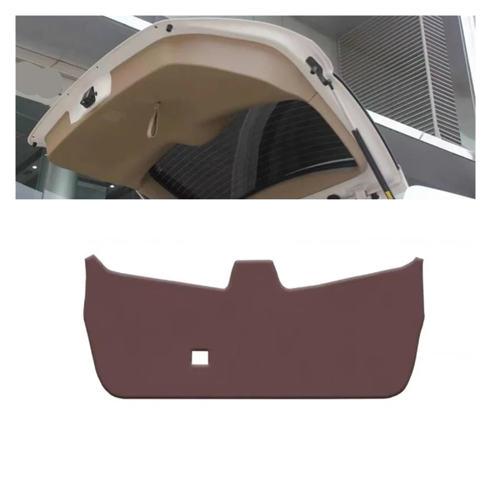 DWPTS Hinten Stamm Heckklappe Leder Protector Pad Abdeckung Kompatibel for Toyota Highlander 2009-2022 Innen Modifikation Zubehör(09-14 Coffee) von DWPTS