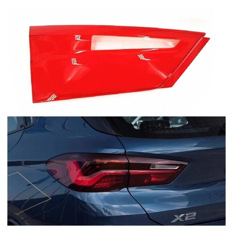 DWPTS Kompatibel for BMW X2 2020 2021 2022 2023 Auto Hinten Rücklicht Shell Bremslichter Shell Ersatz Auto Hinten Shell Abdeckung Maske Lampenschirm(Inside Left) von DWPTS