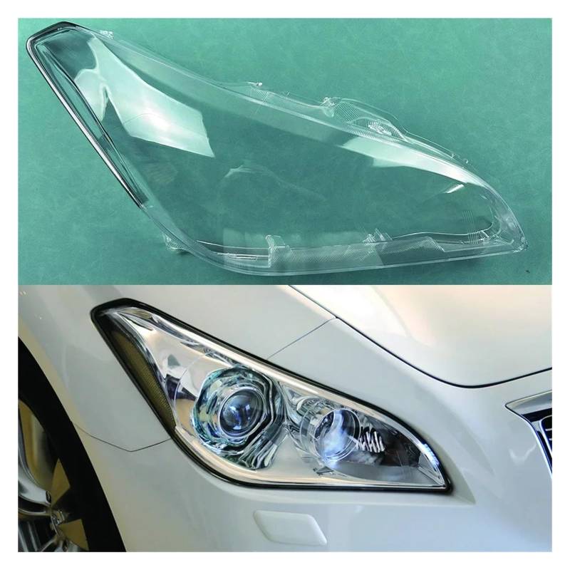 DWPTS Kompatibel for Infiniti M-Serie M25 M35 M37 2011 2012 Auto-Frontscheinwerfer-Abdeckungslinse Glasscheinwerfer Transparente Lampenschirm-Lampenschalenmasken(Right) von DWPTS