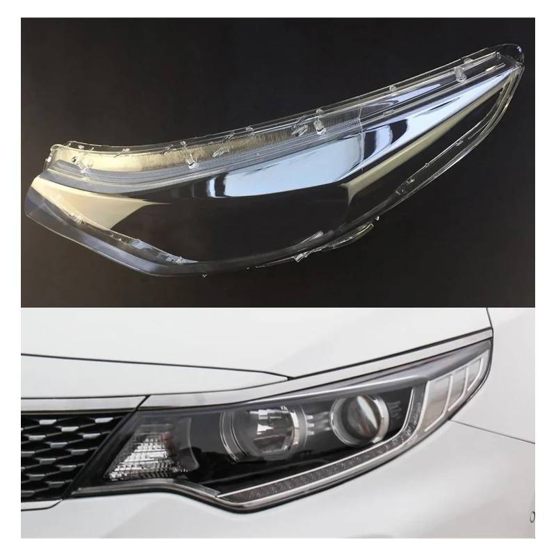 DWPTS Kompatibel for Kia K5 Optima 2016~2018 Scheinwerfer Abdeckung Auto Scheinwerfer Objektiv Glas Ersatz Front Licht Lampe Schatten Auto Shell(Left Side) von DWPTS