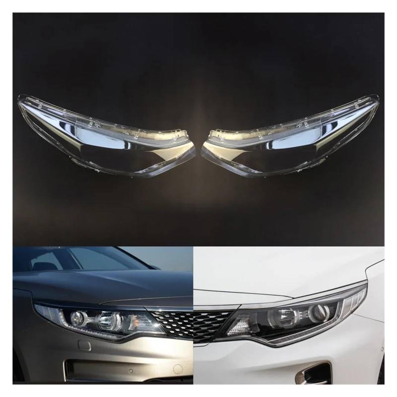 DWPTS Kompatibel for Kia K5 Optima 2016~2018 Scheinwerfer Abdeckung Auto Scheinwerfer Objektiv Glas Ersatz Front Licht Lampe Schatten Auto Shell(Left and Right) von DWPTS