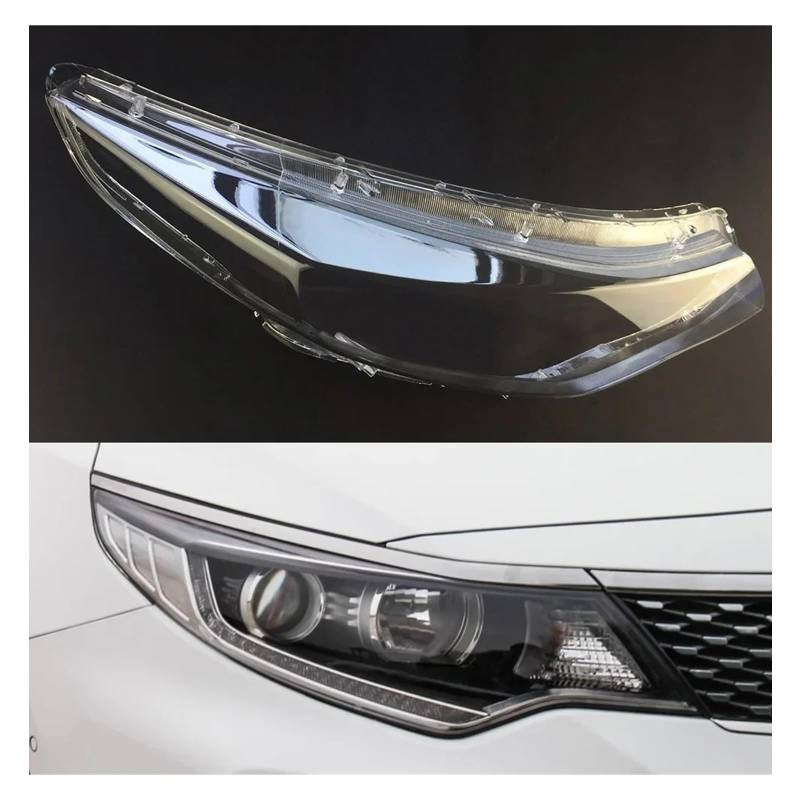 DWPTS Kompatibel for Kia K5 Optima 2016~2018 Scheinwerfer Abdeckung Auto Scheinwerfer Objektiv Glas Ersatz Front Licht Lampe Schatten Auto Shell(Right Side) von DWPTS