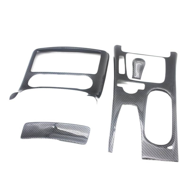 DWPTS Kompatibel for Mercedes-Benz SLK 200 250 350 SLC 260 300 Innenraum-Kohlefaser-Kit, modifizierte Türaufkleber aus echtem Carbon, Paket-Kit(4 pcs) von DWPTS