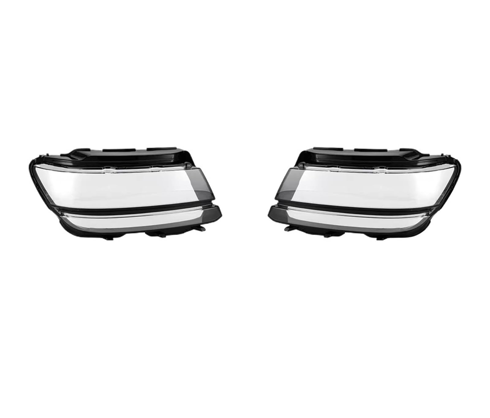 DWPTS Kompatibel for VW, kompatibel for Tiguan L 2017–2021, Auto-Frontscheinwerfer-Abdeckung, Objektiv-Scheinwerfer, transparentes Glas, Lampenschirm, Lampengehäuse-Masken(Left and Right) von DWPTS