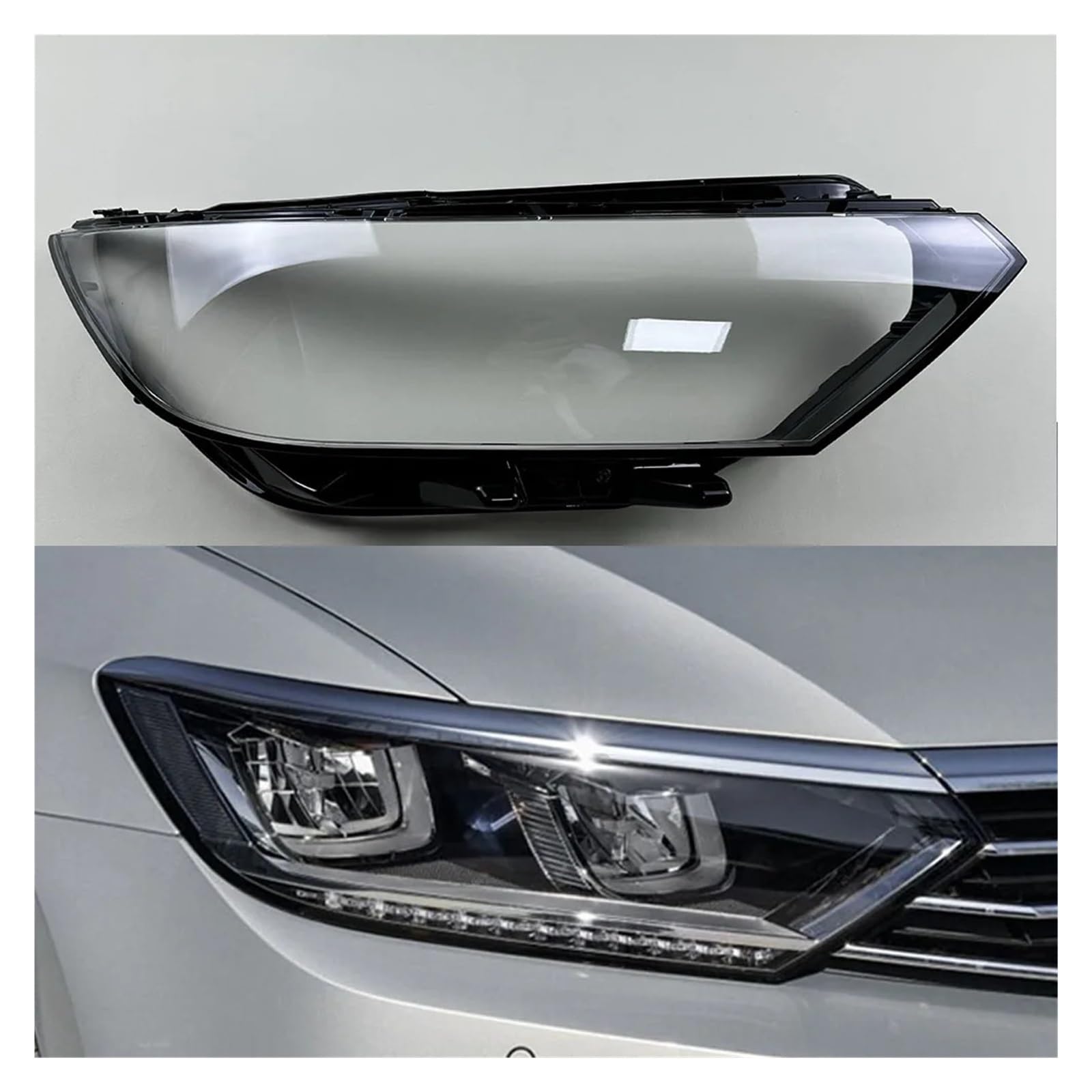 DWPTS Kompatibel for VW Magotan Passat B8 2017–2019, Auto-Ersatzglas-Scheinwerfergehäuse, Shell-Kappen, transparente Lampenschirm-Objektivabdeckung(Medium Right) von DWPTS