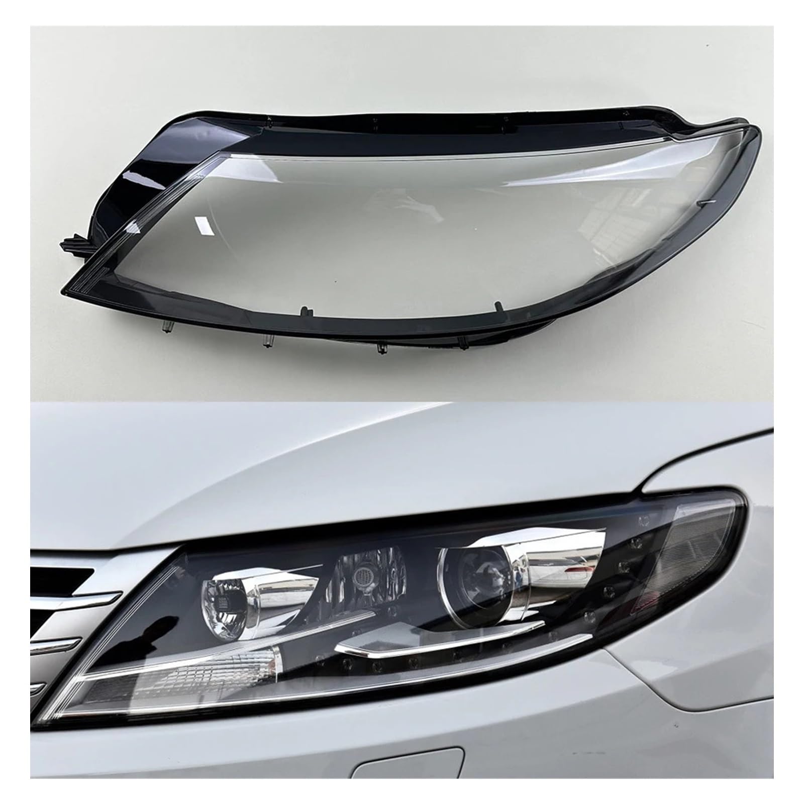 DWPTS Kompatibel for VW Passat CC 2013~2018 Auto Scheinwerfer Abdeckung Objektiv Glas Shell Scheinwerfer Transparent Lampenschirm Auto Licht Lampe Fall(Left Side) von DWPTS