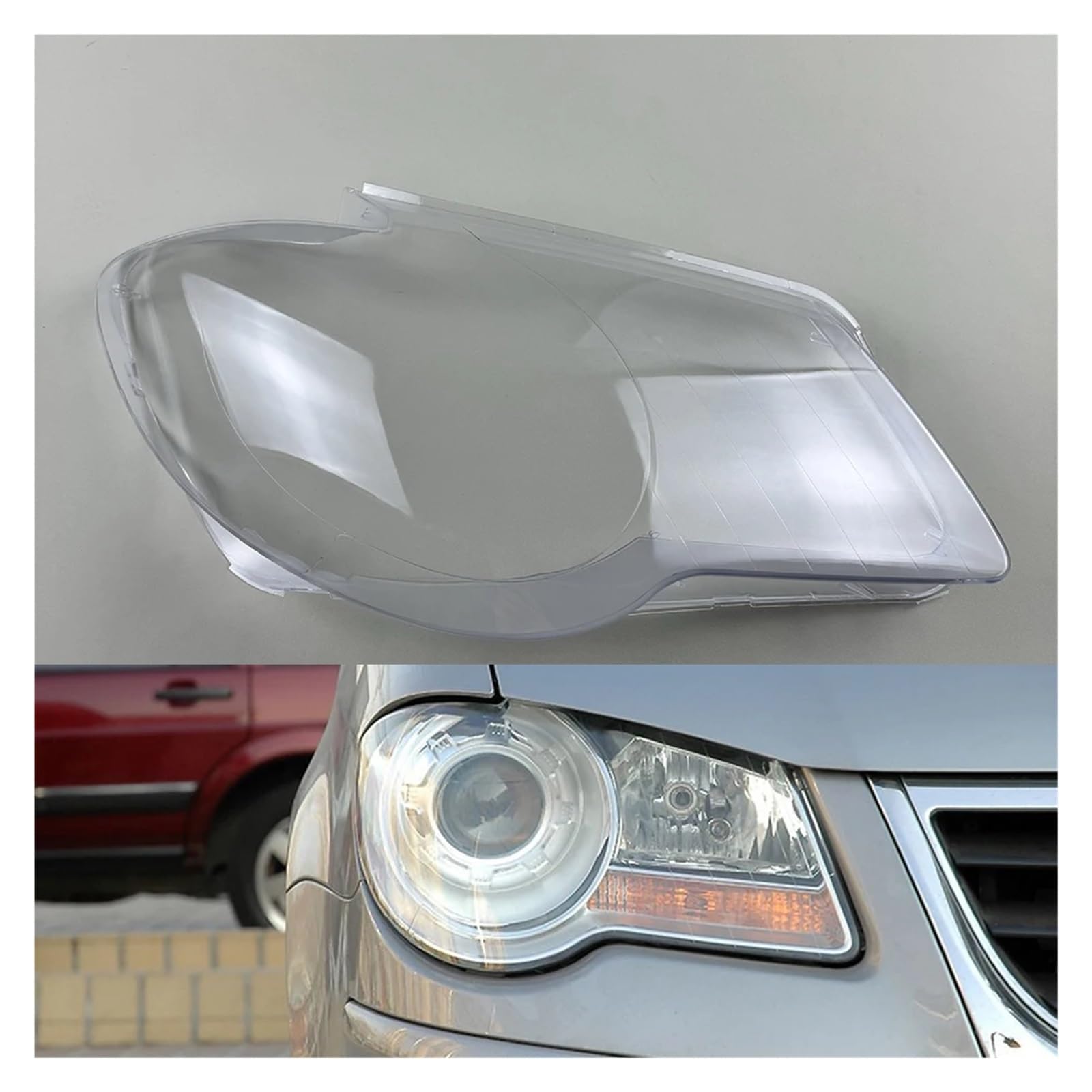 DWPTS Lampenschirm Scheinwerfer Shell Transparent Kompatibel for VW Kompatibel for Touran 2008-2010 Lampenschirm Scheinwerfer Abdeckung Objektiv(Right) von DWPTS