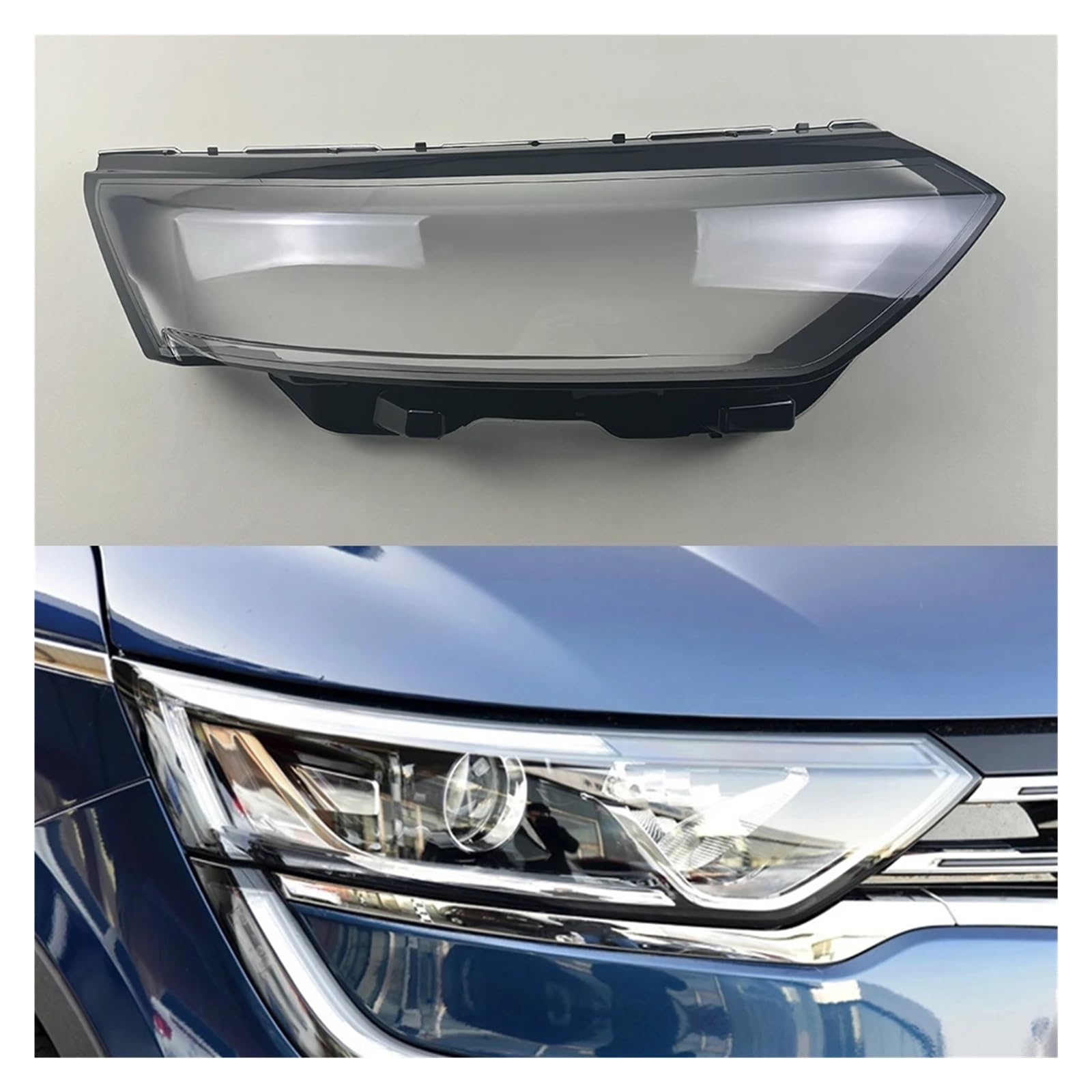 DWPTS Scheinwerfer Abdeckung Transparent Schatten Lampe Scheinwerfer Shell Objektiv Auto Ersatzteile Kompatibel for Renault Koleos 2017 2018 2019(Right) von DWPTS