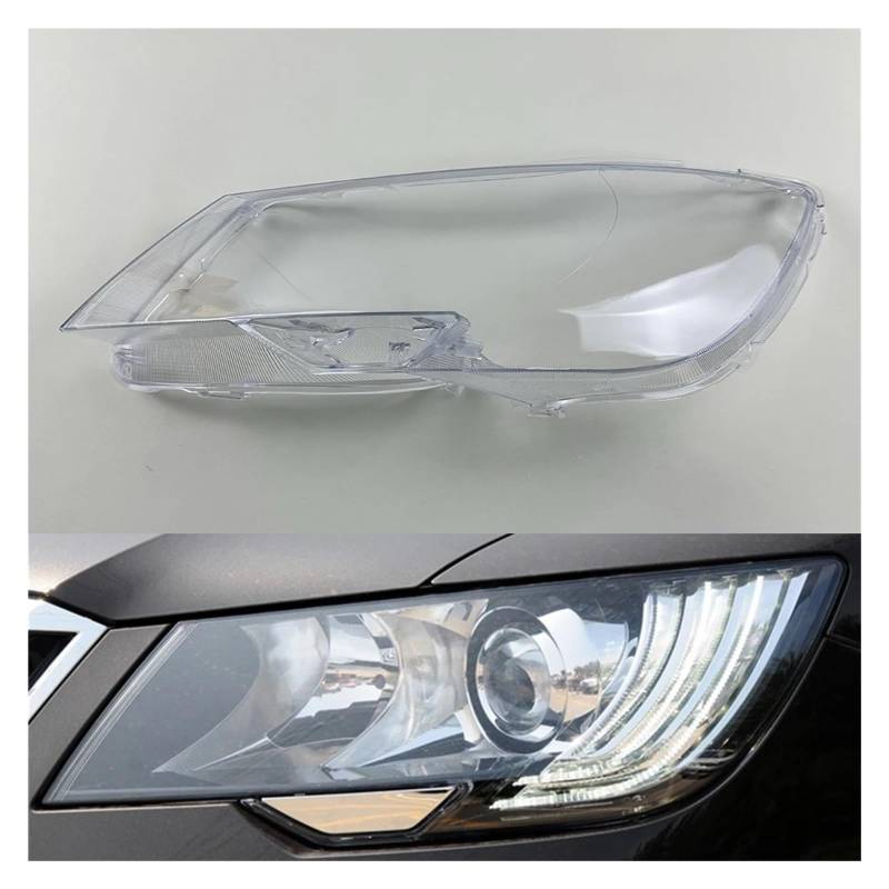 DWPTS Scheinwerfer Abdeckung Transparent Scheinwerfer Shell Objektiv Lampenschirm Kompatibel for Skoda Superb 2013 2014 2015(Left) von DWPTS