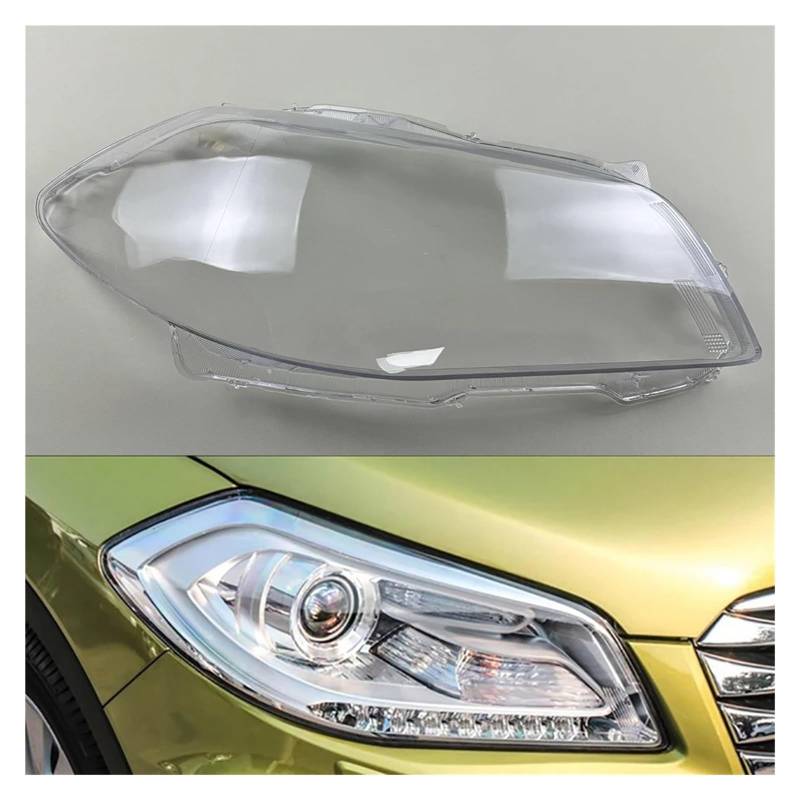 DWPTS Scheinwerfer Transparente Abdeckung Lampenschirm Kopf Lampe Scheinwerfer Shell Objektiv Kompatibel for Suzuki S-Cross 2015 2016 2017(Right) von DWPTS