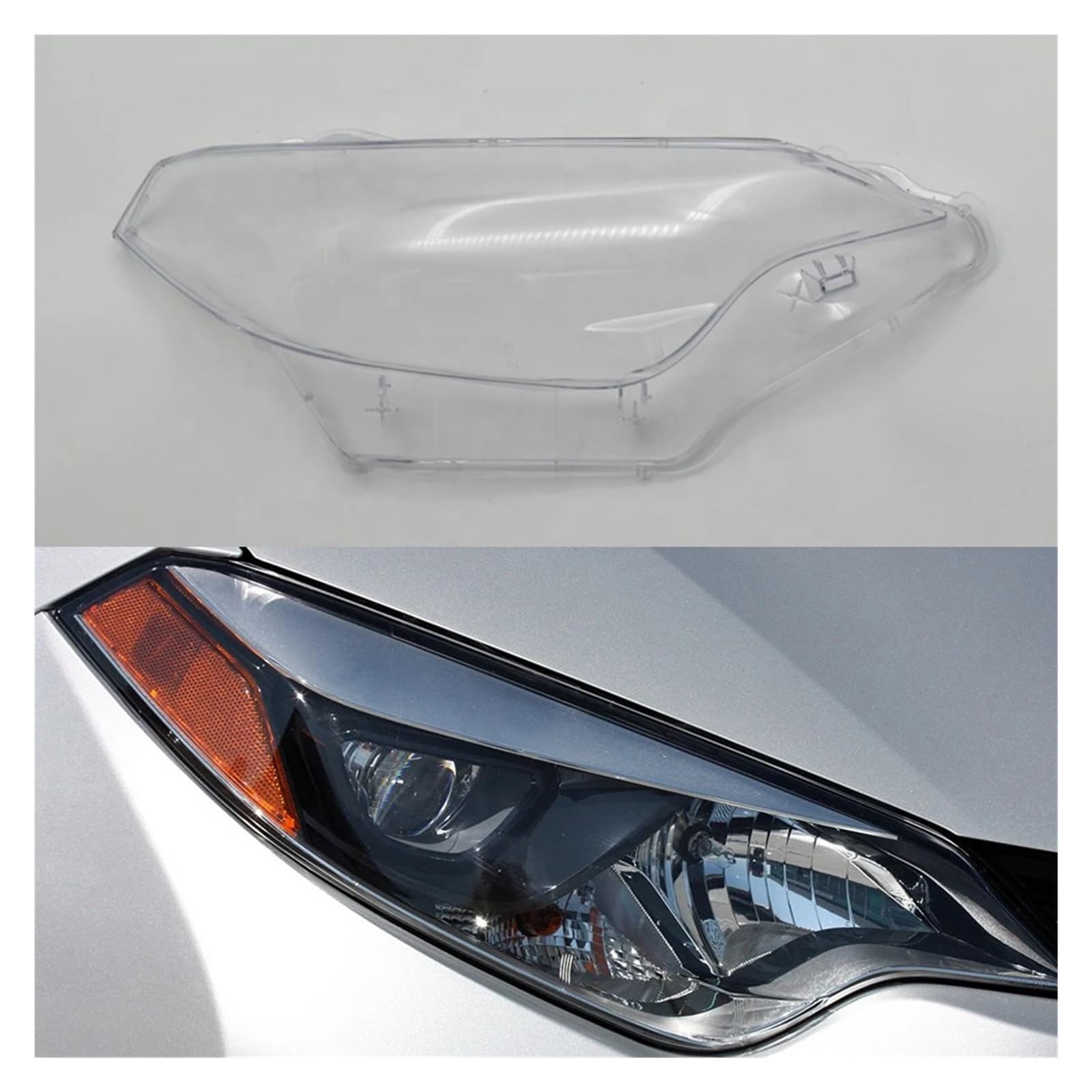 DWPTS Scheinwerfer Transparente Abdeckung Lampenschirm Scheinwerfer Shell Objektiv Kompatibel for Toyota Corolla (Amerikanische Version) 2014 2015(Right) von DWPTS