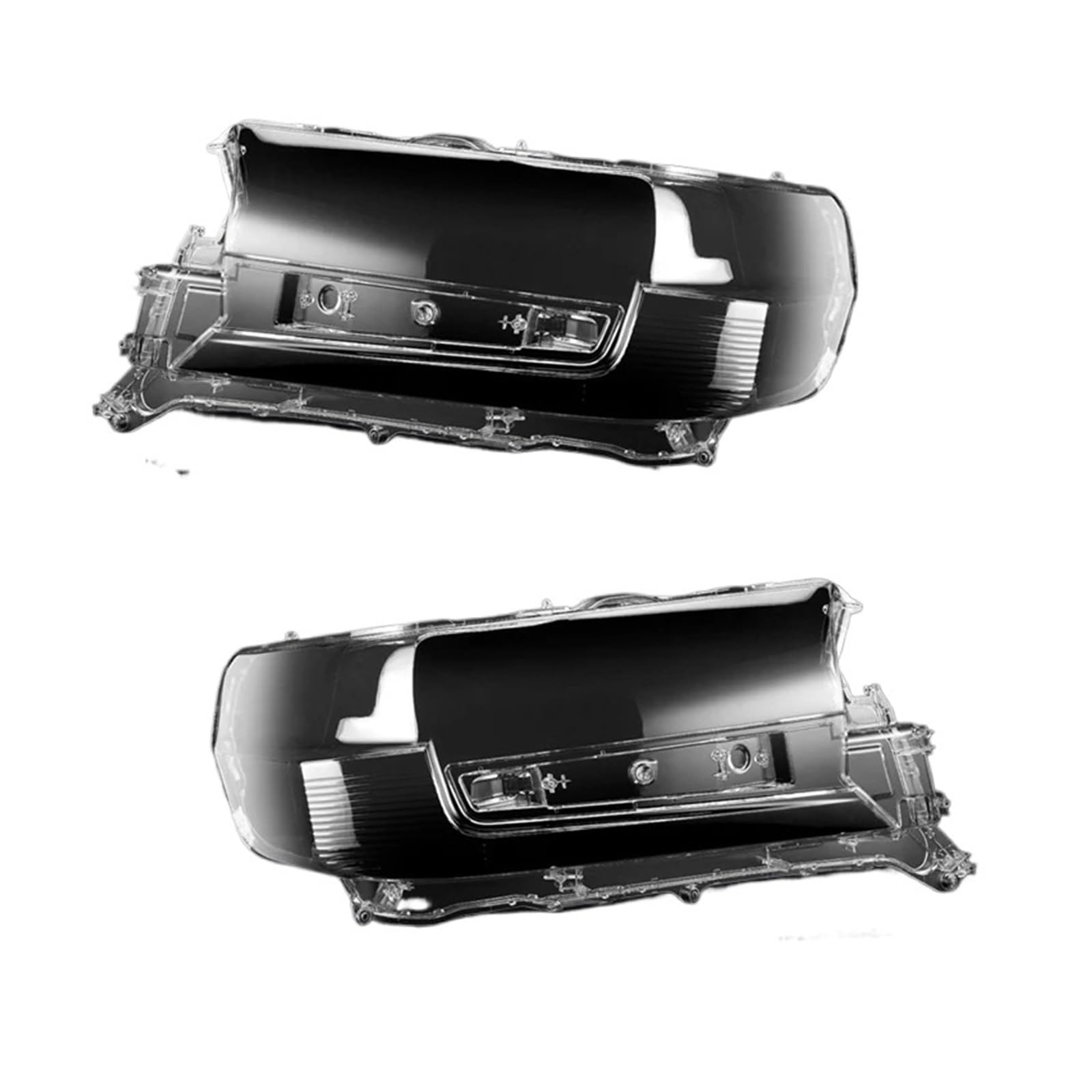 DWPTS Scheinwerfer Transparente Abdeckung Lampenschirm Shell Scheinwerfer Auto Zubehör Kompatibel for Toyota Land Cruiser 2016 2017 2018(Pair) von DWPTS