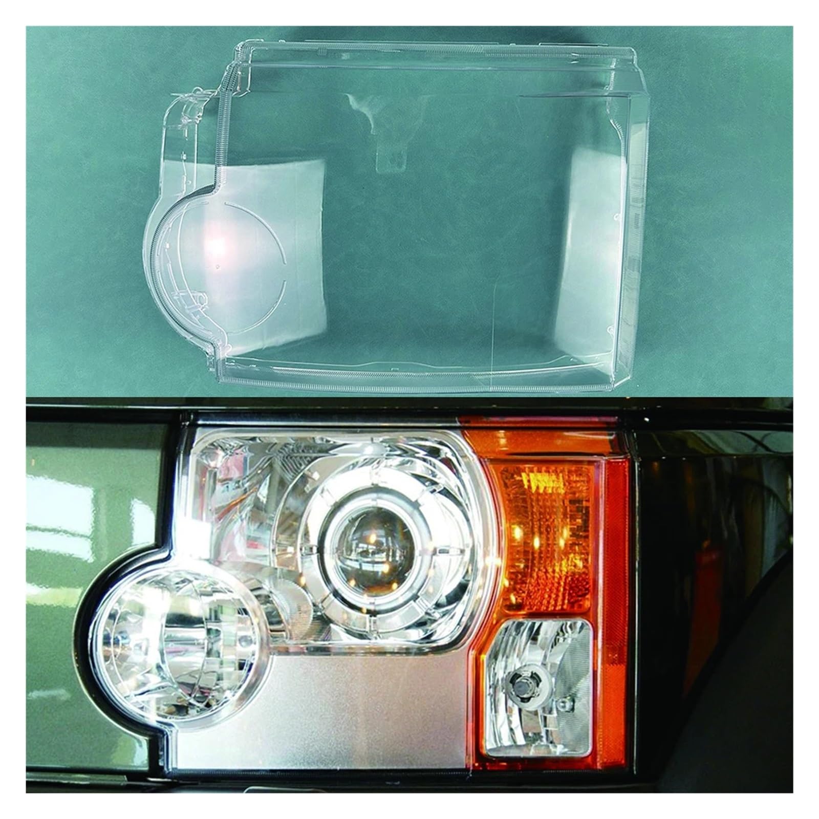 DWPTS Scheinwerfer Transparente Abdeckung Scheinwerfer Shell Objektiv Lampenschirm Kompatibel for Land Rover Discovery 3 2004-2009(Left) von DWPTS