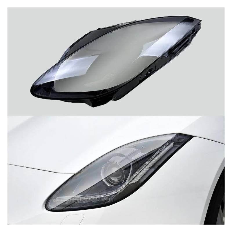 DWPTS Transparente Schattenmaske Scheinwerferabdeckung Lampenschirm Scheinwerfergehäuse Auto-Ersatzteile kompatibel for Jaguar F-Type 2013–2020(Left) von DWPTS