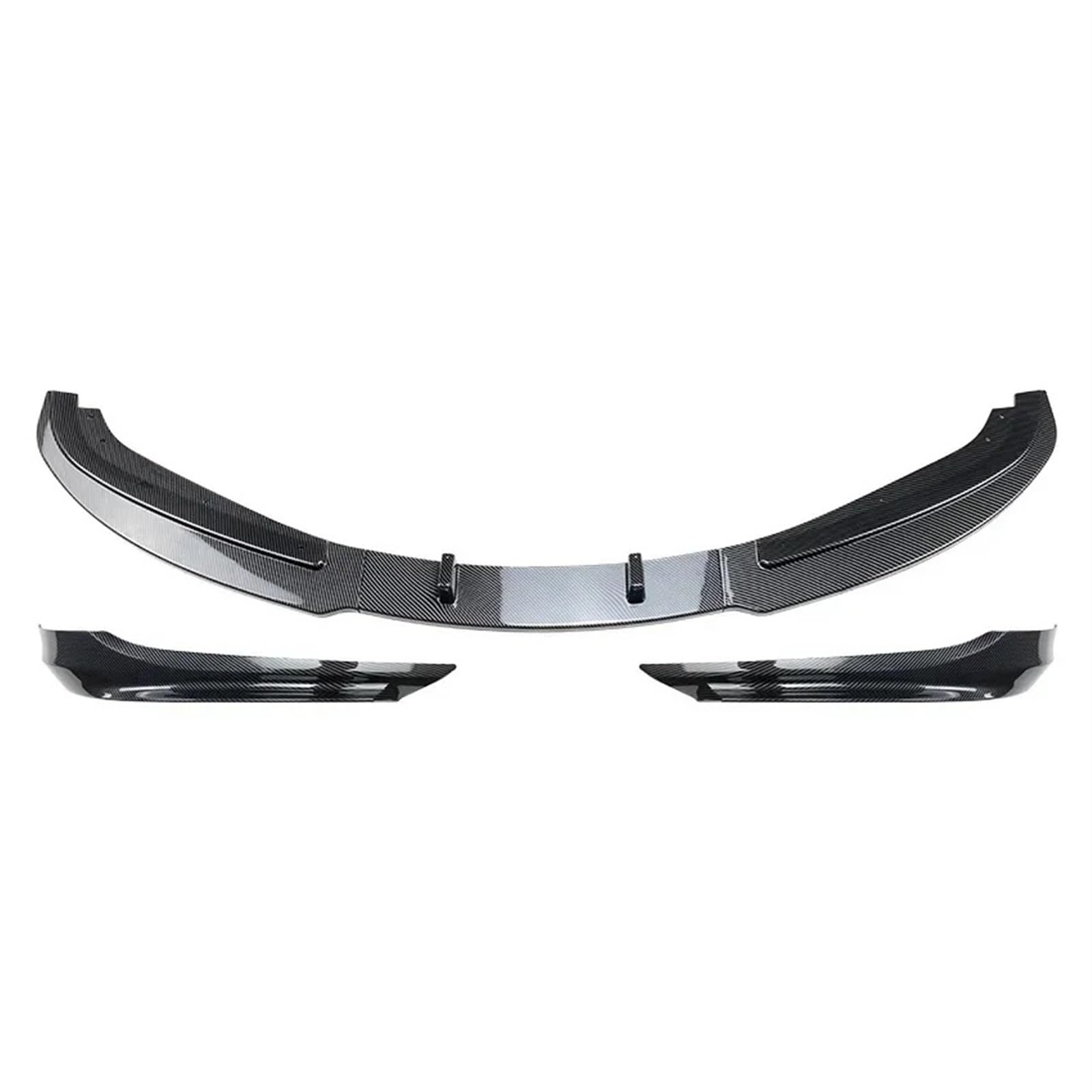 Auto Frontspoiler Für 3 Serie E90 E91 Für LCI Für Facelift 325i 330i 2007-2012 Tuning Canard Lip Diffusor Schwarz Frontschürze Lip Spoiler Splitter Vordere Stoßstange Unten(6Carbon Look A B) von DWTNMEX