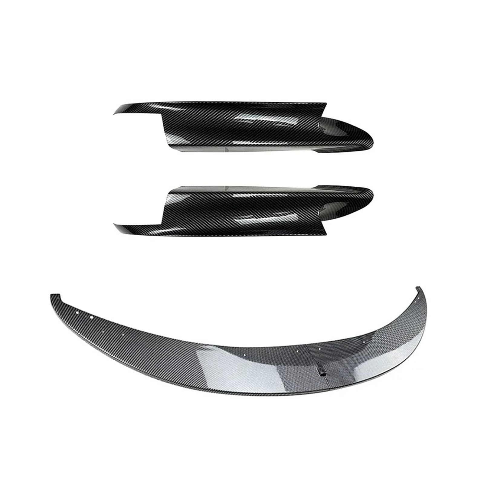 Auto Frontspoiler Für 3 Serie Für M3 E90 E91 E92 E93 2006-2013 Auto Zubehör Körper Kit 4 PCS Front Lip Splitter Diffusor Spoiler Für ABS Vordere Stoßstange Unten(Lip BumperCarbonLook) von DWTNMEX